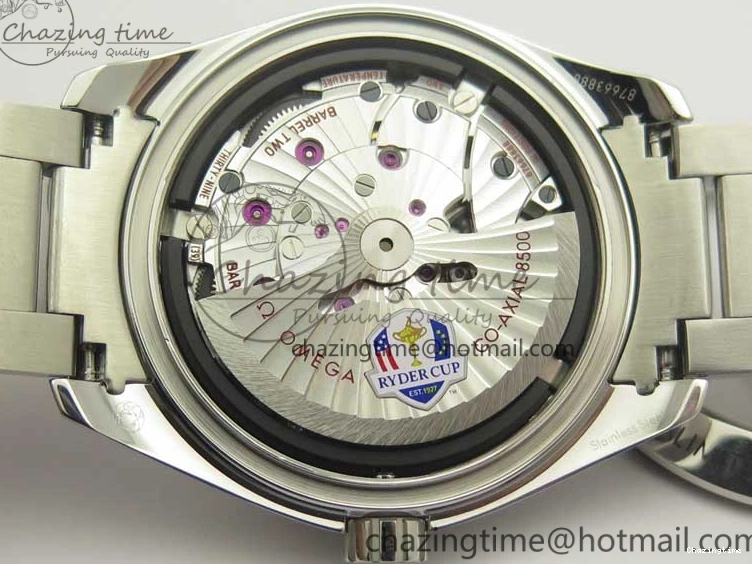 0121 Bright Aqua Terra Master Ryder Cup Edition VSF 1:1 Best Edition White Textured Dial on SS Bracelet A8500 Super Clone 8018